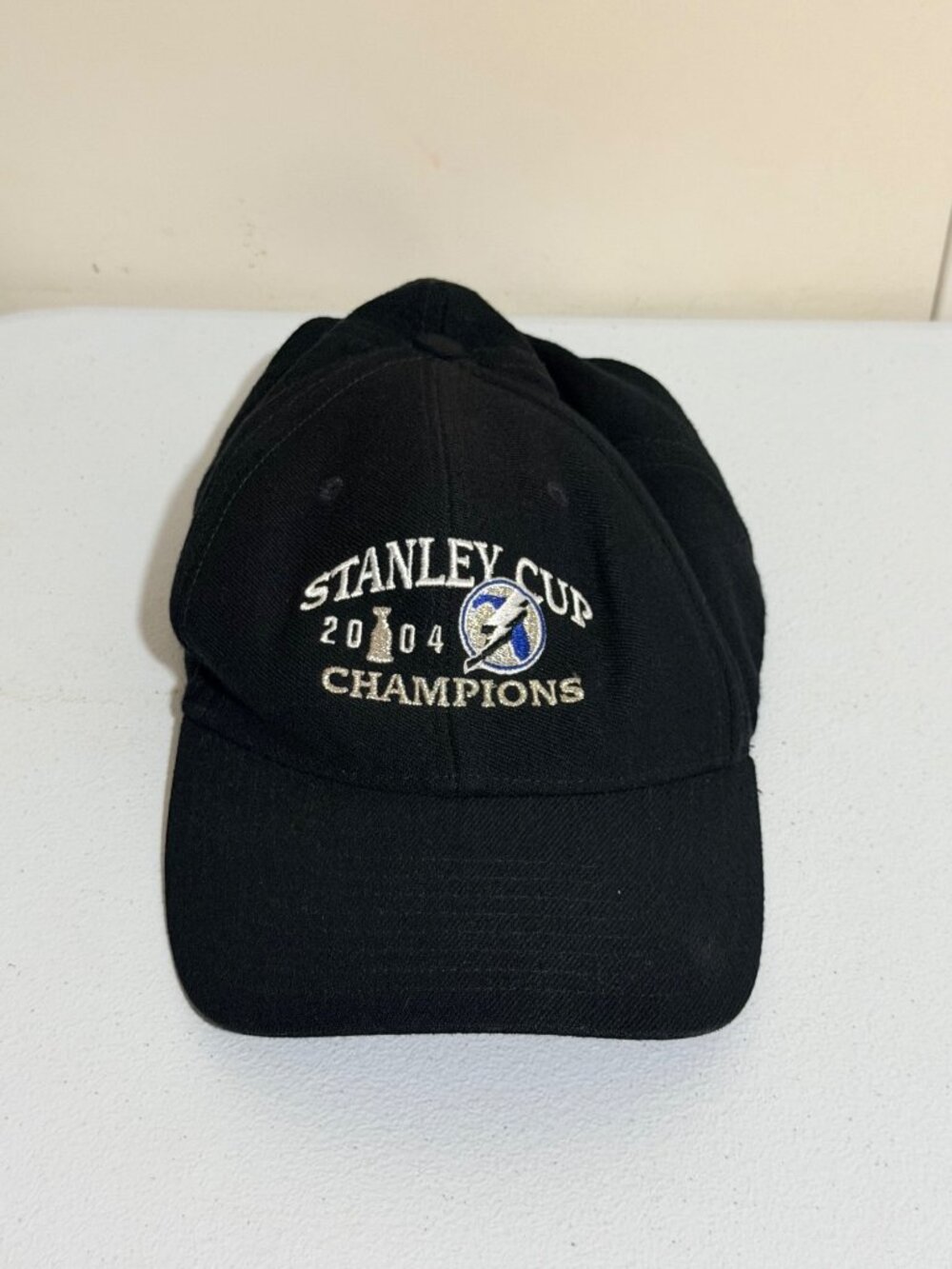 Stanley Cup 2004 Champions Tampa Bay Lightning Black Adjustable Hat